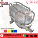 FANAL OVAL DE ALUMINIO 100W HERMÉTICO IP67 VERDE