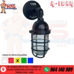 FANAL RECTO 200W HERMÉTICO IP66 AMBAR PARA PARED