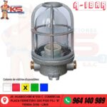 FANAL RECTO DE ALUMINIO 100W ROSCADO HERMÉTICO IP66 AMBAR