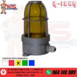 FANAL RECTO DE ALUMINIO 40W HERMÉTICO IP65 AMBAR