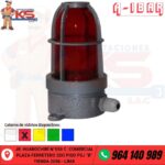FANAL RECTO DE ALUMINIO 40W HERMÉTICO IP65 ROJO