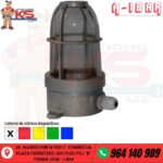 FANAL RECTO DE ALUMINIO 40W HERMÉTICO IP65 TRANSPARENTE