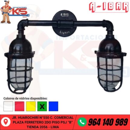 FANAL RECTO EN U 200W HERMÉTICO IP65 VERDE