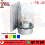 FANAL RESIDENCIAL DE ALUMINIO 100W HERMÉTICO IP66 ROJO