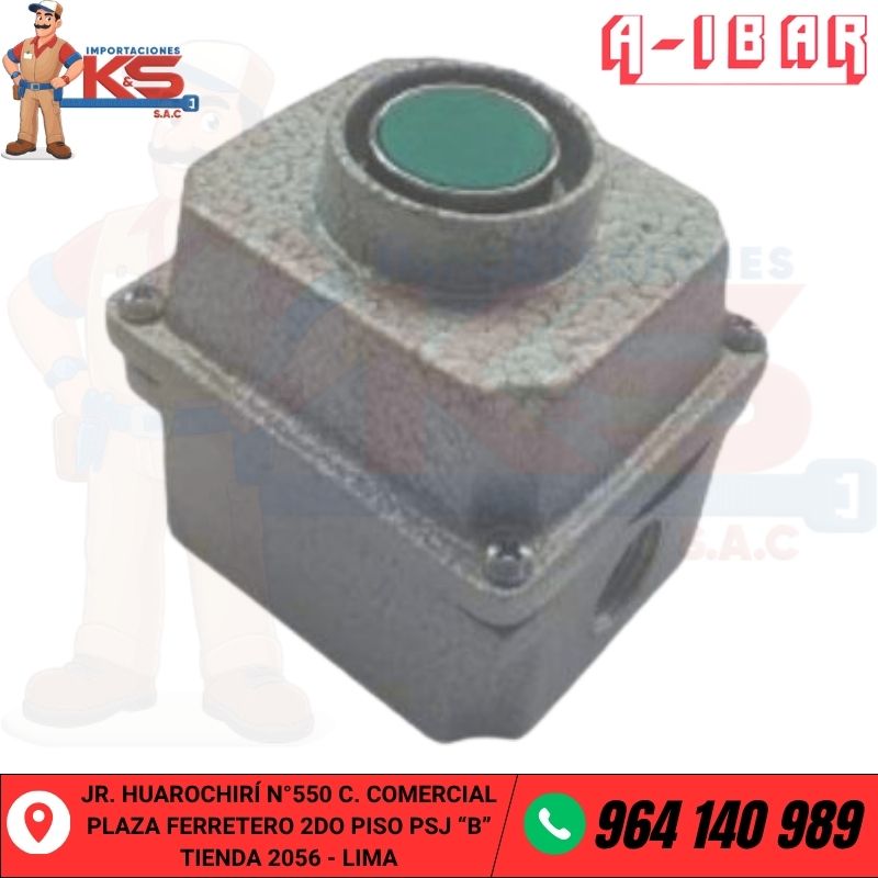 INTERRUPTOR INDUSTRIAL PUSH BUTTON DE 1 PULSADOR CON CERCO-IRPC1 C INTERRUPTOR INDUSTRIAL PUSH BUTTON DE 1 PULSADOR CON CERCO - Imagen 1