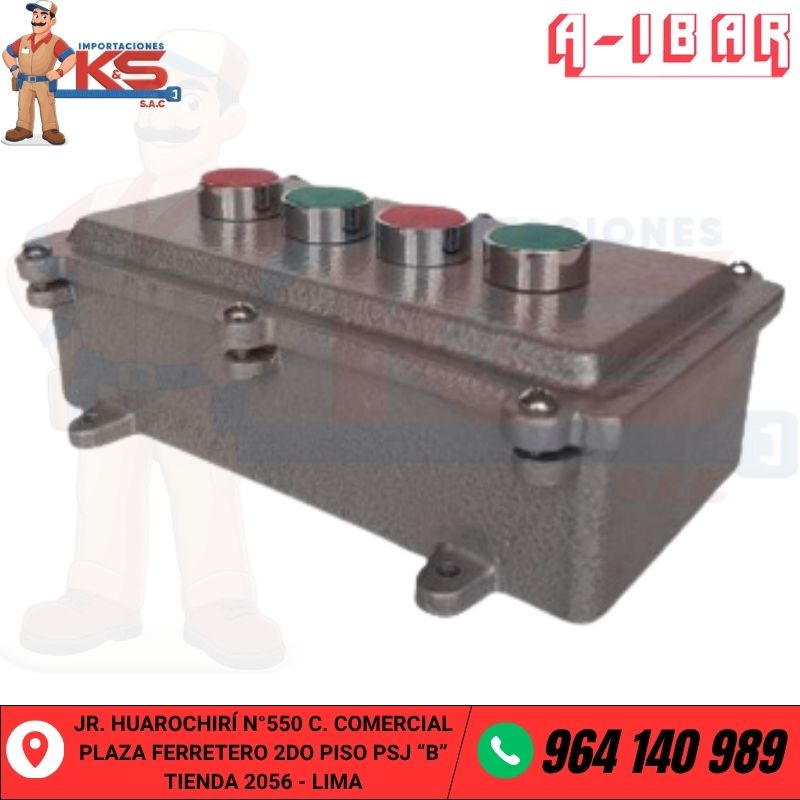 INTERRUPTOR INDUSTRIAL PUSH BUTTON DE 4 PULSADORES-IRP4 C INTERRUPTOR INDUSTRIAL PUSH BUTTON DE 4 PULSADORES - Imagen 1