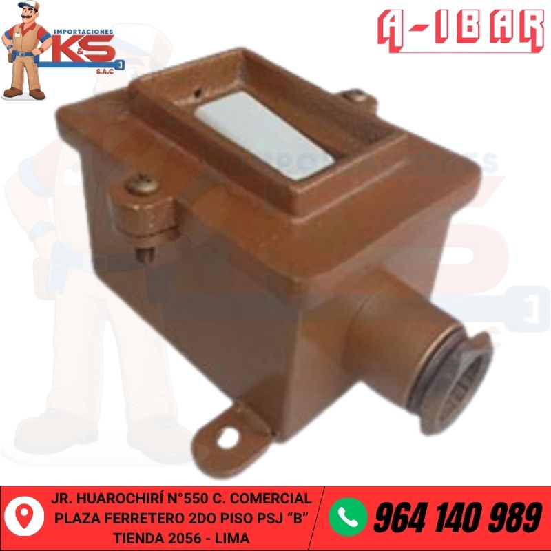 INTERRUPTOR INDUSTRIAL SIMPLE 15A DE BRONCE SIN TAPA-IRST15 PBR INTERRUPTOR INDUSTRIAL SIMPLE 15A DE BRONCE SIN TAPA - Imagen 1