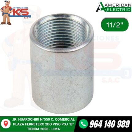UNION CONDUIT ACERO GALVANIZADO RGS DE 11/2"