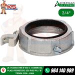 TUERCA BUSHING RIGID DE HIERRO CON AISLAMIENTO Y LINEA TIERRA 3/4"