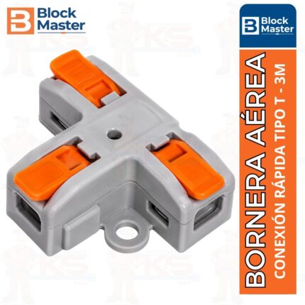 bornera-aérea-conexion-rapida-tipo-t-3-vias-block-master