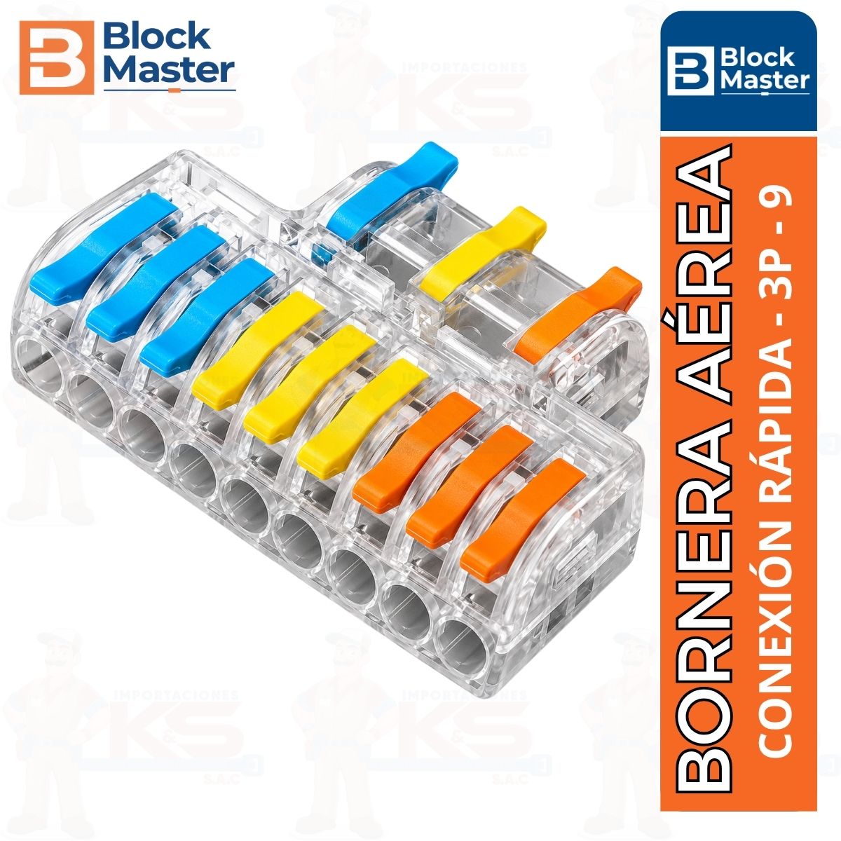 bornera-conexion-rapida-3p-9-block-master-transparente-colores bornera-conexion-rapida-3p-9-block-master-transparente-colores